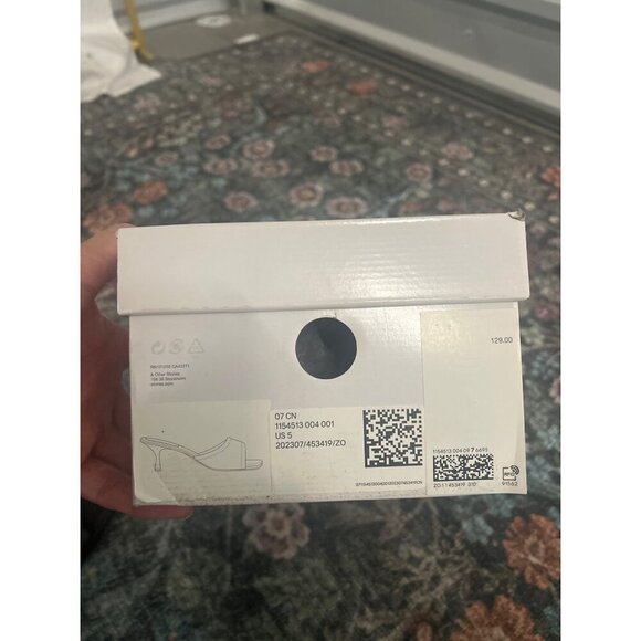 & OTHER STORIES Soft Leather Mules Black Womens Size US 5 - Picture 12 of 12